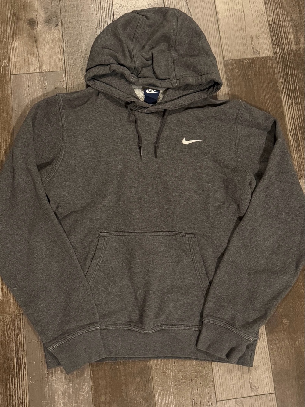 Nike Women’s Dark Gray Pullover Hoodie - Swoosh Logo